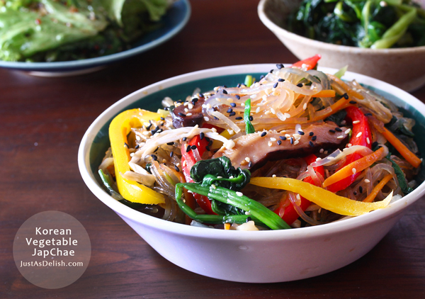 Korean Vegetable Japchae (Stir Fry Vermicelli)