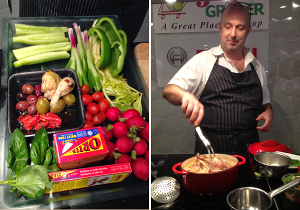 Nicoise Salad loaded with amazing ingredients & Chef Jean Michel Fraisse