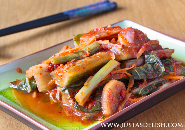 Bok Choy Kimchi with Cucumbers