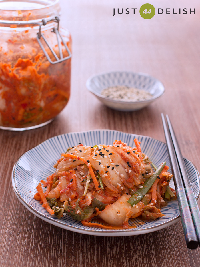 Mak Kimchi (Quick Cabbage Kimchi) | JustAsDelish.com