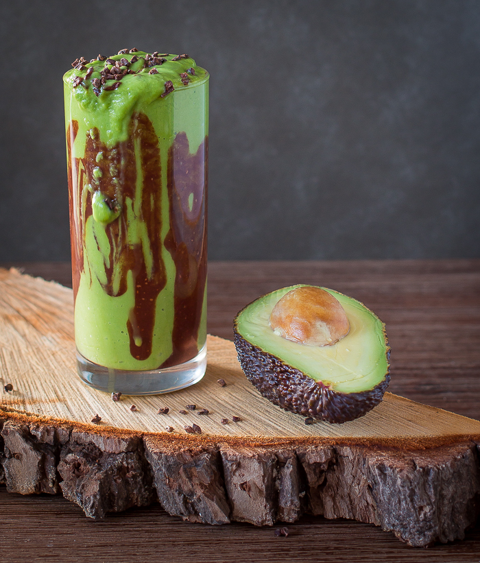 Avocado Shake with Chocolate Fudge - Asian Raw Food Kitchen